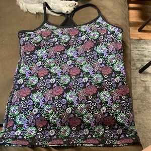 Lululemon tank top floral pattern